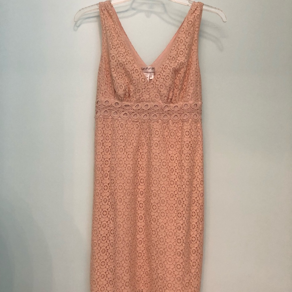 🥂M.S.S.P Max Studio cotton lace dress M L 8 10 👄